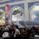 بازنشر تصاویری ماندگار از تشییع پیکر سردار دل‌ها در حرم حضرت فاطمه معصومه سلام الله علیها