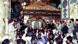 تصاویری از مراسم جشن ولادت حضرت فاطمه معصومه سلام الله علیها در دهه ۱۳۷۰ شمسی
