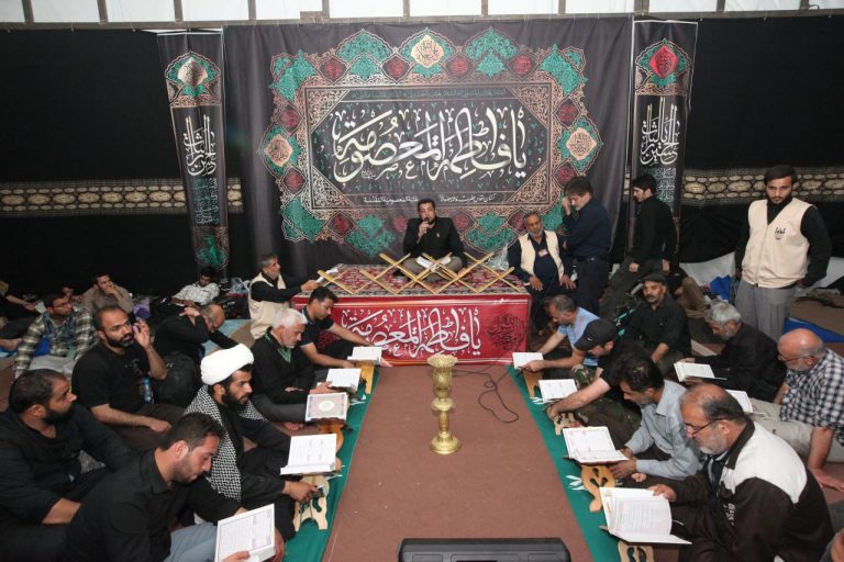 گزارش تصویری برگزاری محافل قرآنی در موکب