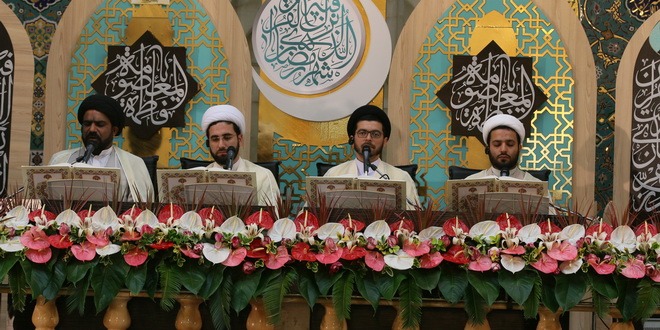 برگزاری آیین ترتیل خوانی قرآن با حضور قاریان طلبه