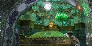 زیبایهای هنر ایرانی، اسلامی، در رواق مجاور ضریح مطهر