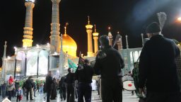 گزارش تصویری:حال و هوای حرم کریمه اهل بیت در شب شهادت حضرت زهرا(س)
