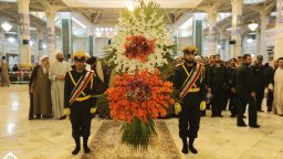 مزار شهید مطهری گلباران شد+تصاویر