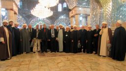حضور جمعی از علمای جهان اسلام در حرم حضرت معصومه(س)+تصاویر