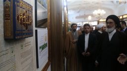 گزارش تصویری: افتتاح نمایشگاه «خدمت در پرتو بانوی کرامت» در حرم مطهر