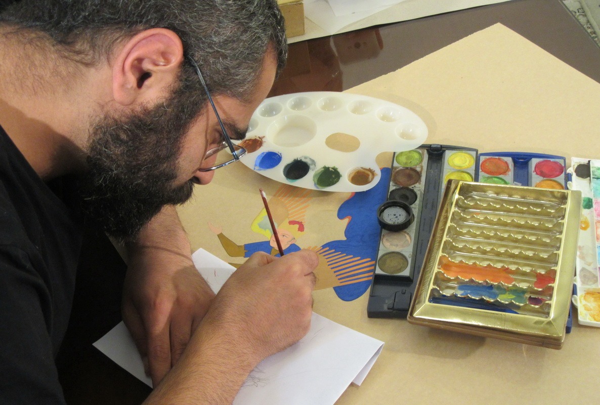 کارگاه هنری «نقش عرش» در حرم بانوی کرامت برگزار شد