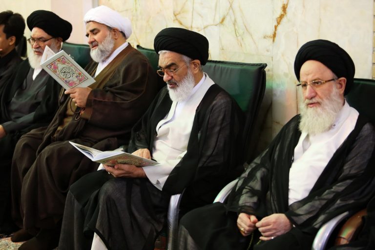 برگزاری مراسم ختم رئیس فقید مجمع علمای اسلامی افغانستان در حرم بانوی کرامت +تصاویر