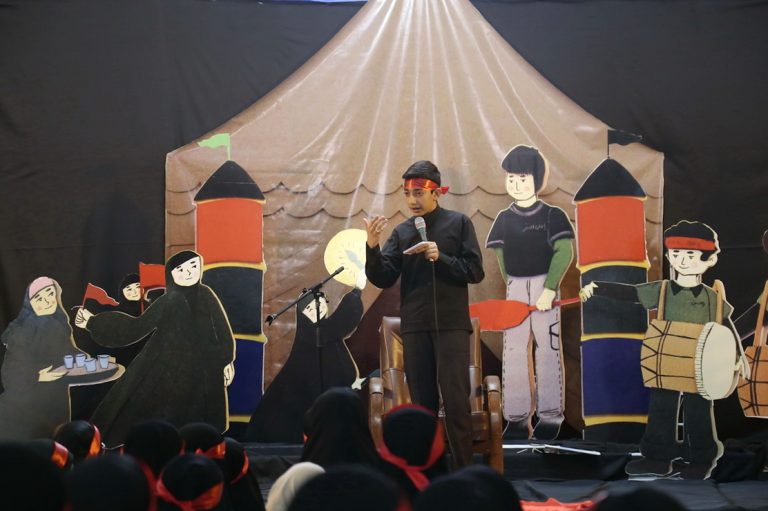برنامه‌های حسینیه کودک و خردسال حرم بانوی کرامت به روایت تصویر