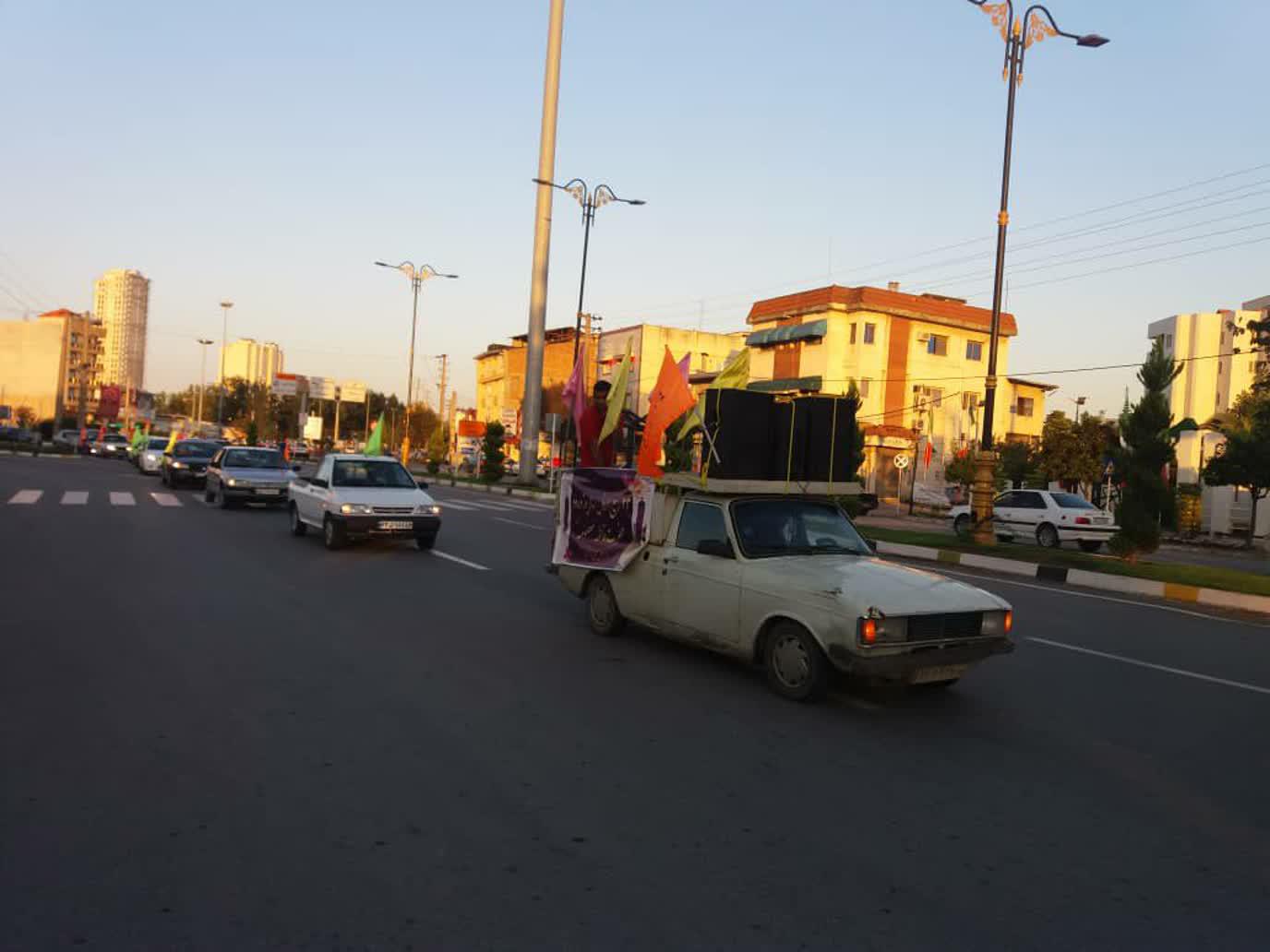 برپایی کاروان شادی در شهر سرخ رود به مناسبت ورود حضرت معصومه(س) به قم + تصاویر