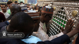جمعی از مسئولان نیجر مهمان سفره حرم حضرت معصومه(س) شدند