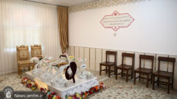اتاق عقد حرم آماده میزبانی از زوج‌های جوان در هفته ازدواج +تصاویر