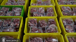 هزار و ۳۰۰ بسته گوشت قربانی میان نیازمندان توزیع شد