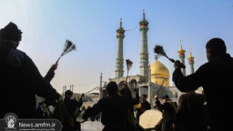 زائران و مجاوران حرم قم در سوگ شهادت امام هادی(ع)