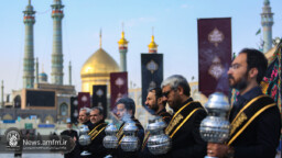 دسته عزای خادمان حرم بانوی کرامت در سالروز شهادت امام جواد(ع)