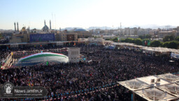 جشن روز دختر و محفل قرآنی ستاره‌ها در جوار حرم مطهر بانوی کرامت برگزار شد