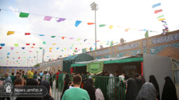 برپایی ایستگاه‌های صلواتی نیمه شعبان در حرم بانوی کرامت