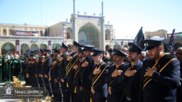خادمان آستان مقدس حضرت فاطمه معصومه(س) داوطلب جان‌فدایی ایران شدند