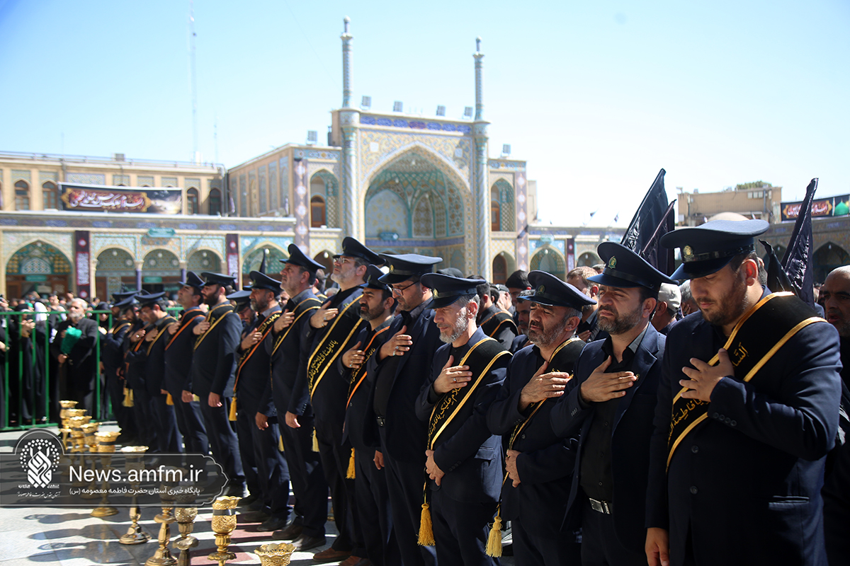 خادمان آستان مقدس حضرت فاطمه معصومه(س) داوطلب جان‌فدایی ایران شدند