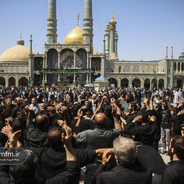 عزاداری مردم قم در سوگ امام حسن عسکری (ع)