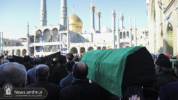 حضور دسته‌های عزای شهادت حضرت مادر در حرم بانوی کرامت