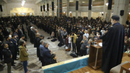 مراسم عزاداری شب شهادت امام هادی علیه السلام در حرم بانوی کرامت