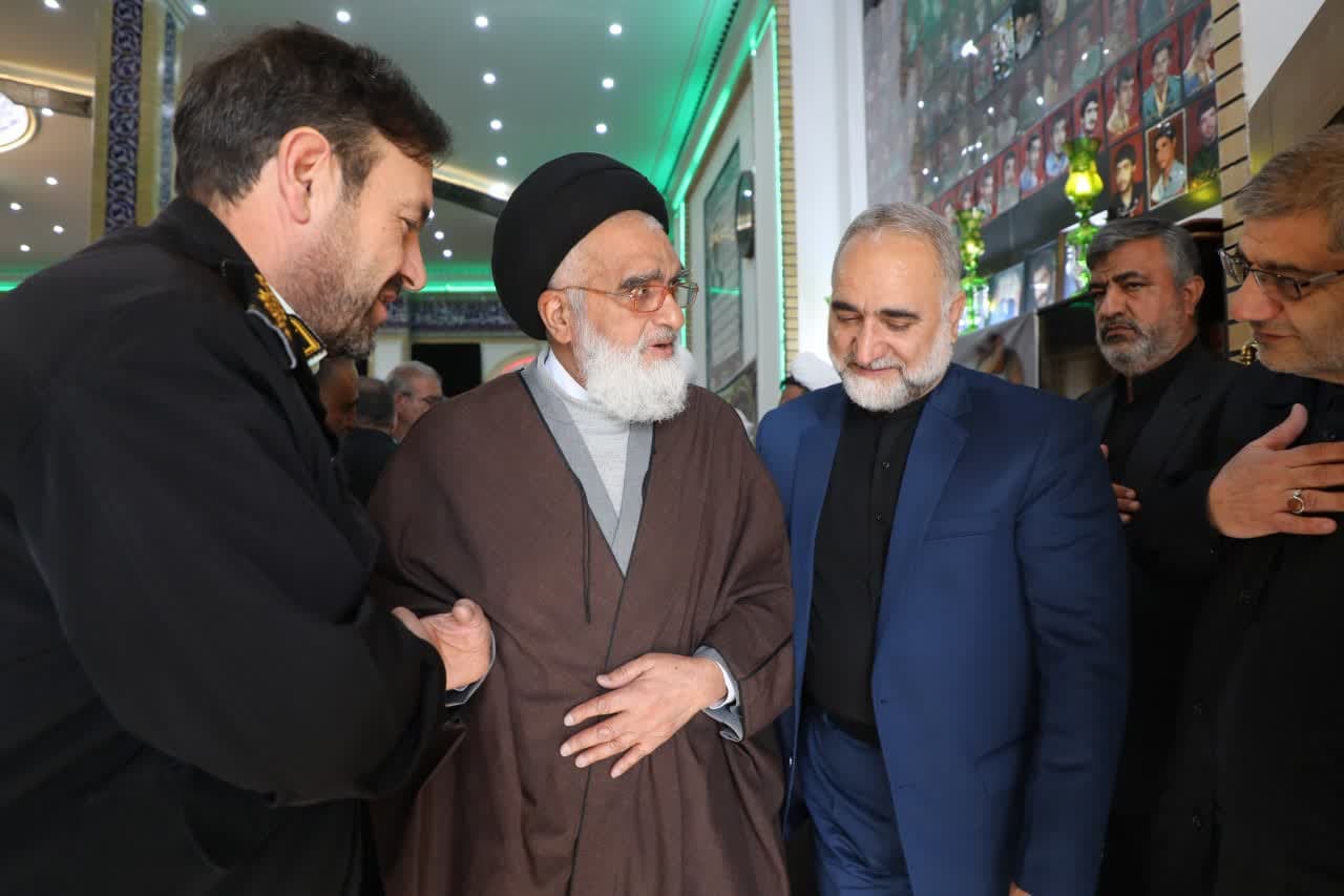 حضور آیت‌الله سعیدی در مراسم ختم پدر فرمانده انتظامی استان قم
