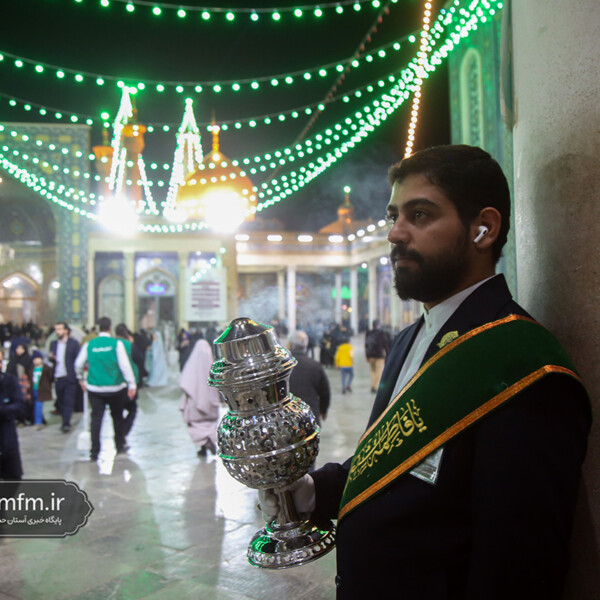 حال و هوای حرم حضرت معصومه (س)در شب میلاد امام مجتبی(ع)