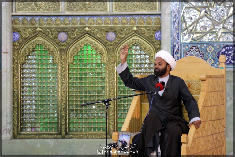 عزاداری شهادت امام صادق(ع) به زبان‌های عربی و اردو در حرم بانوی کرامت برگزار شد