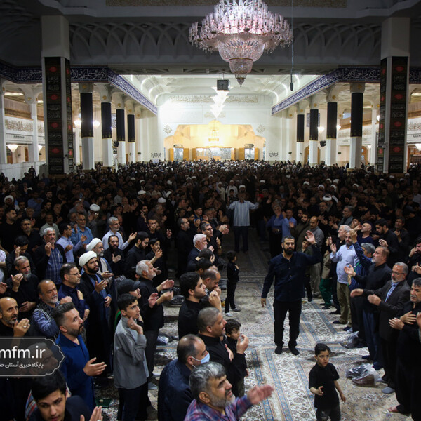 عزاداری شهادت امام جعفر صادق (ع) در حرم بانوی کرامت