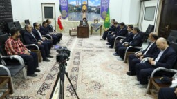 دیدار مدیران حرم حضرت معصومه(س) با آیت‌الله سعیدی در آستانه دهه کرامت