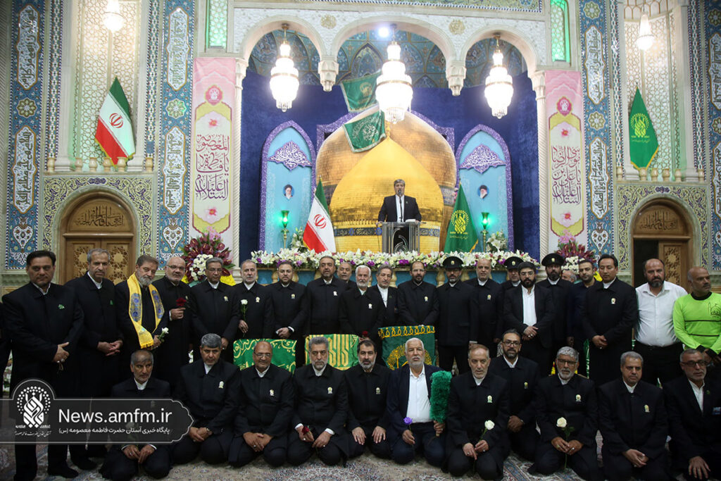 حس و حال خادمان اعتاب مقدس ایران در آیین خطبه‌خوانی حرم بانوی کرامت