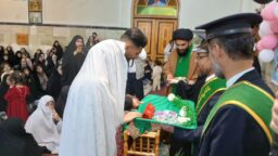  آغاز زندگی مشترک زوج زنجانی زیر پرچم متبرک حرم حضرت فاطمه معصومه (س)