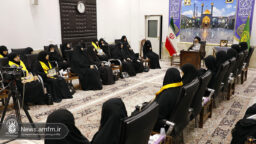 دیدار دختر شهید سید حسن نصرالله با آیت‌الله سعیدی