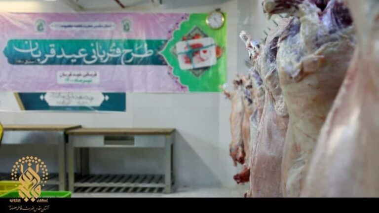 مشارکت بیش از ۵ هزار نفر در پویش «نذر قربانی» حرم مطهر تا ظهر روز عرفه
