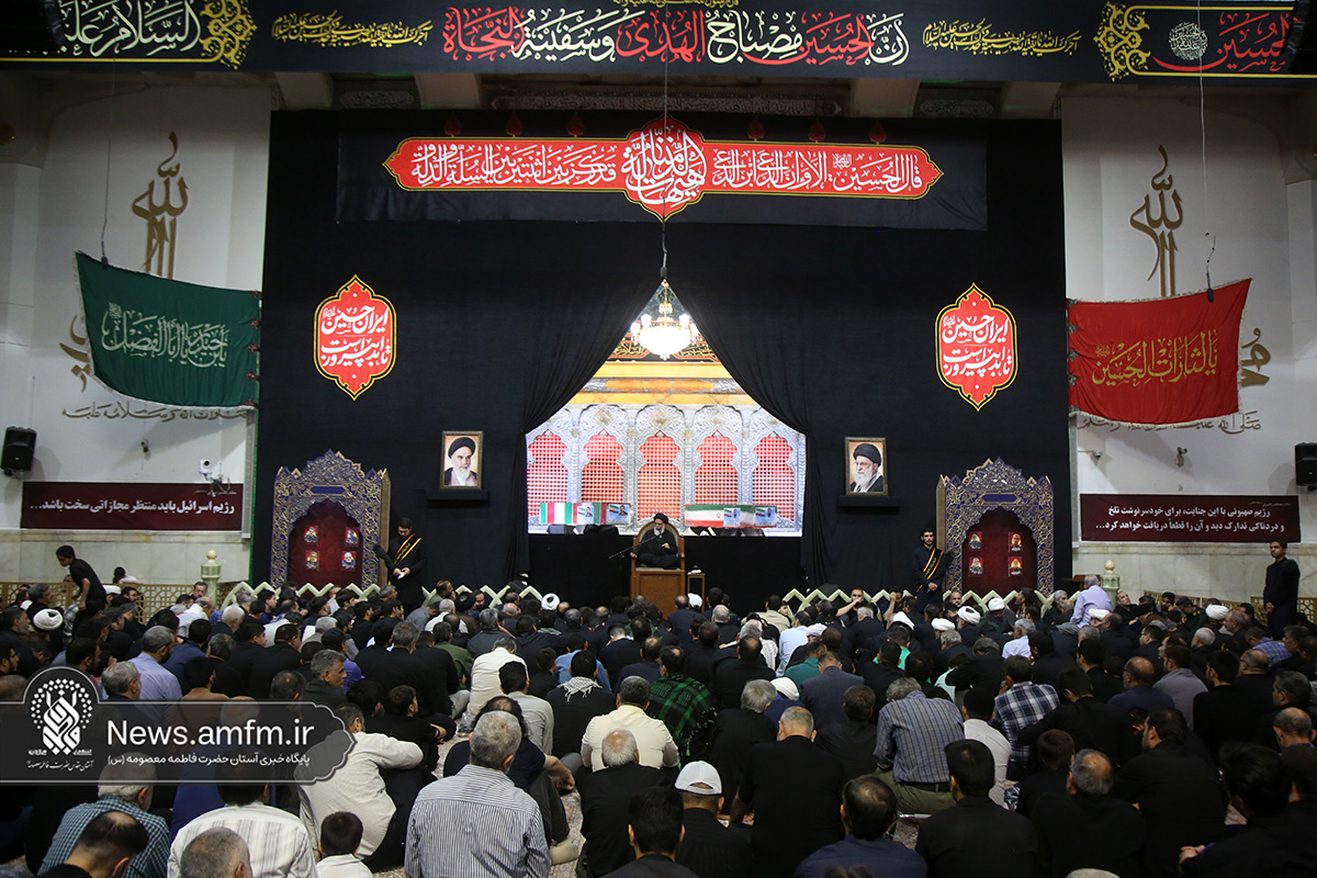 وداع با شهدای حملات رژِیم صهیونی در شب اول محرم