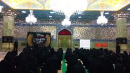 برپایی خیمه عزای دختران نوجوان در حرم حضرت فاطمه معصومه(س)