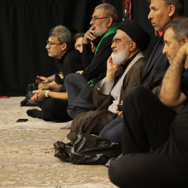 حضور آیت‌الله سعیدی در جمع عزاداران هیأت‌های قم