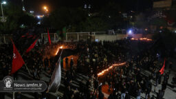 حال و هوای حرم مطهر بانوی کرامت در شب عاشورا