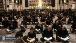 مراسم احیای شب عاشورا در حرم حضرت معصومه (س)