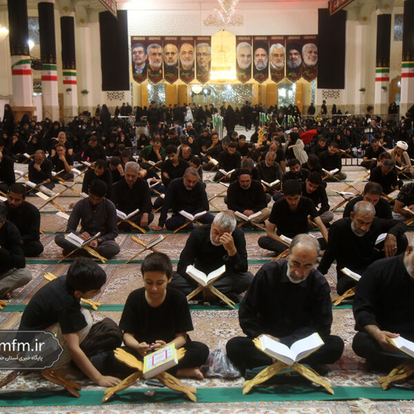 مراسم احیای شب عاشورا در حرم حضرت معصومه (س)