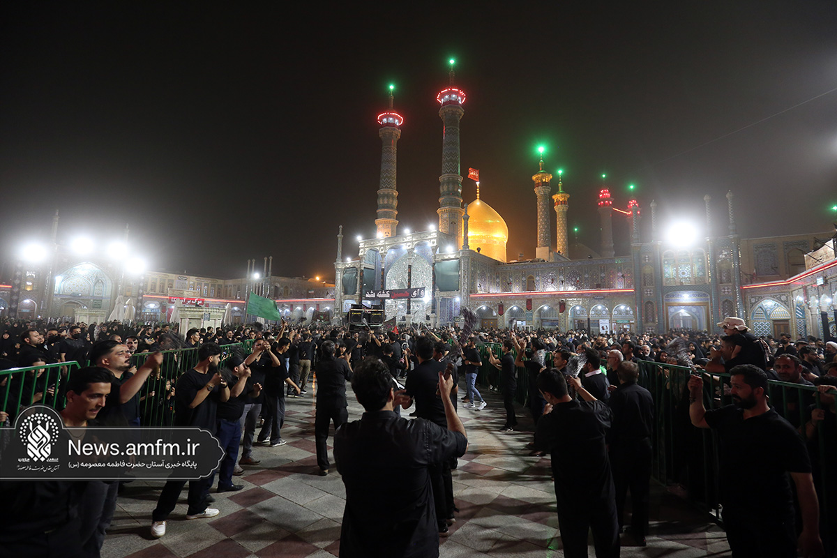 حال و هوای حرم بانوی کرامت در شام غریبان امام حسین (ع)