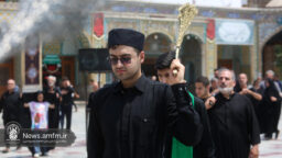 حضور دستجات عزای شهادت حضرت رقیه (س) در حرم بانوی کرامت