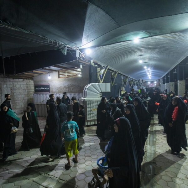 حضور کاروان خانواده شهدای مدافع حرم در موکب حرم بانوی کرامت