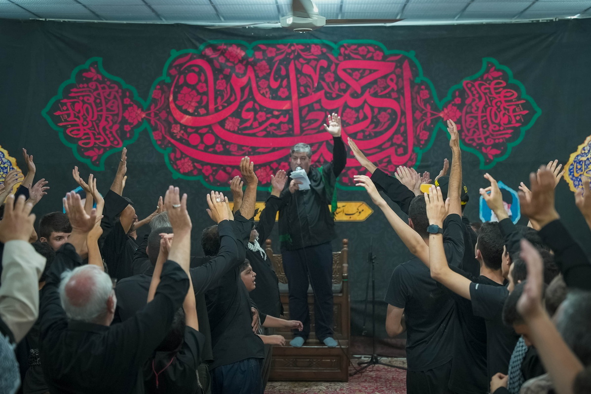 محفل عزاداری موکب آستان مقدس حضرت فاطمه معصومه(س) در عمود ۱۰۸۰