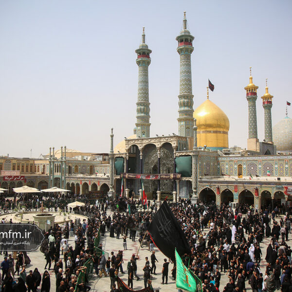 حضور پرشور دسته‌جات عزاداری اربعین حسینی در حرم حضرت معصومه (س)