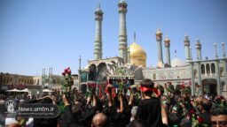 حرم قم در سوگ پیامبر اکرم(ص) و امام حسن مجتبی(ع)