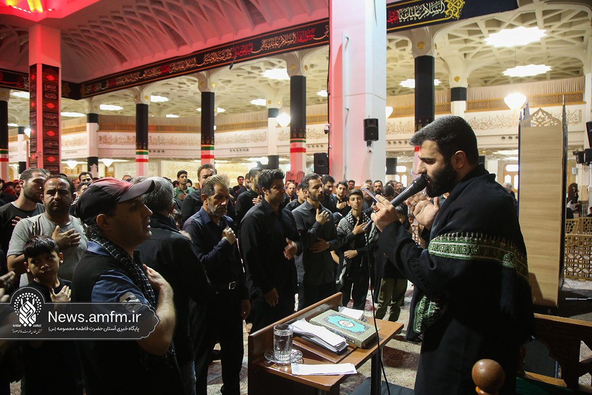 عزاداری سالروز رحلت پیامبر(ص) و شهادت امام مجتبی(ع) در حرم بانوی کرامت