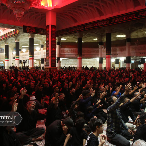 عزاداری زائران حرم خواهر خورشید هشتم در سوگ امام رئوف