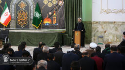 آیین شکرانه خدمت خادمان موکب حرم مطهر بانوی کرامت + تصاویر