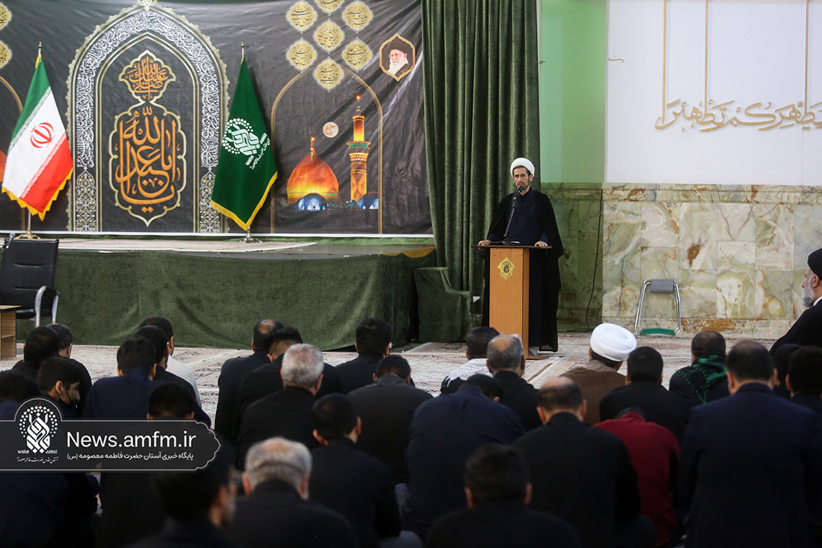 آیین شکرانه خدمت خادمان موکب حرم مطهر بانوی کرامت + تصاویر